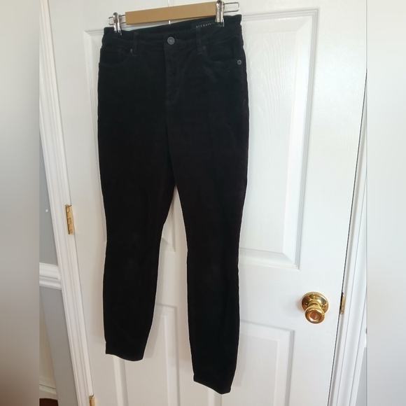 All Saints Denim - All Saints Women's Miller Black Corduroy Pants Size 27 Quiet Luxury Casual